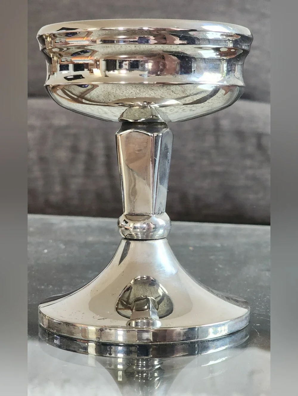 Pottery Barn Silver Plated Candle Stand
